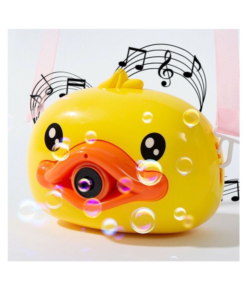Tv media Bubble Machine Camera Shape with Strap, Music Bubble Machine