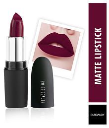 Swiss Beauty Matte Lipstick (Burgundy), 3.8gm
