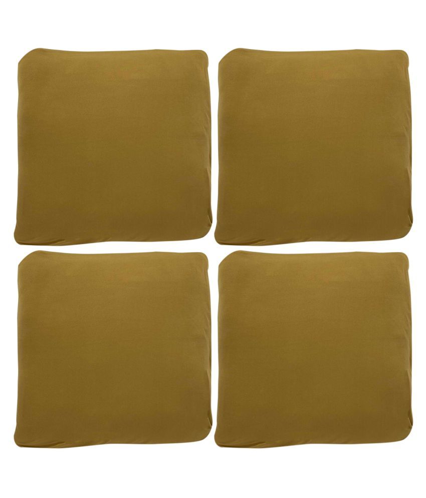     			House Of Quirk Set of 4 Polyester Cushion Covers 40X40 cm (16X16)