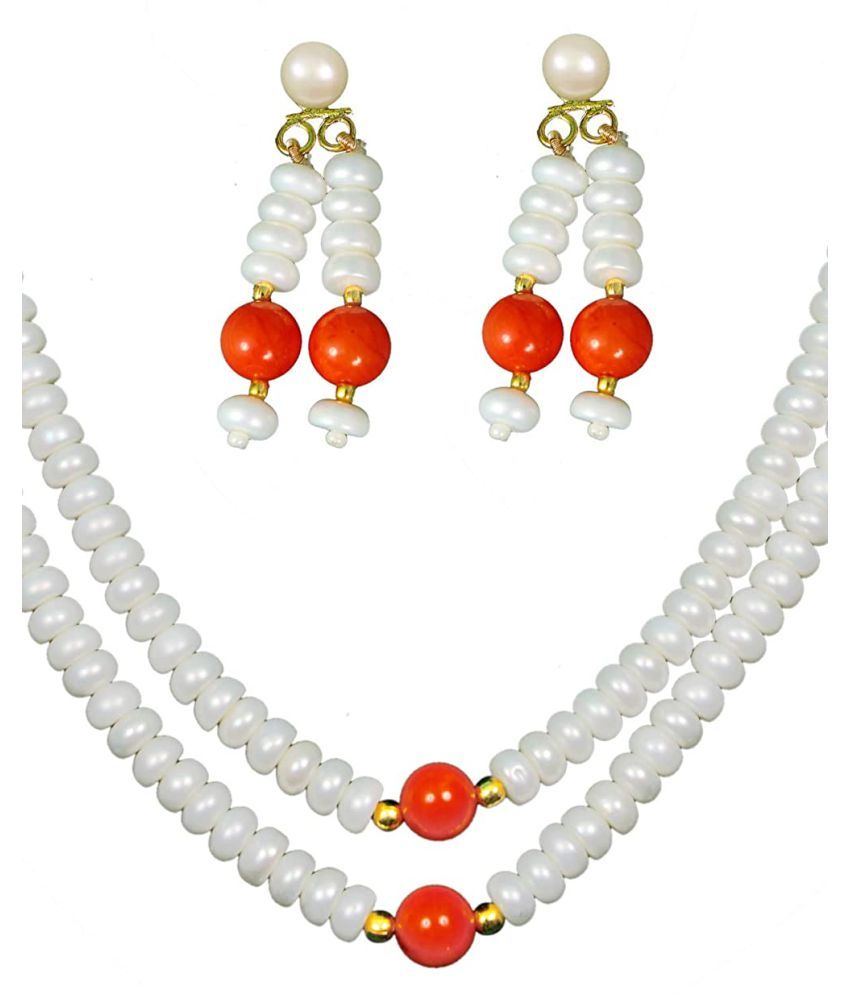 KNK JEWELLERY Alloy Red Choker Designer Gold Plated Necklaces Set Buy