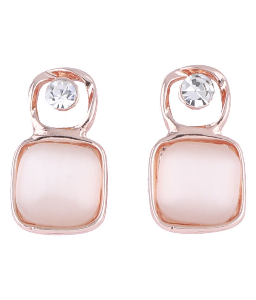     			SILVER SHINE Attractive Rose Gold Plated Earring for Women and Girls.