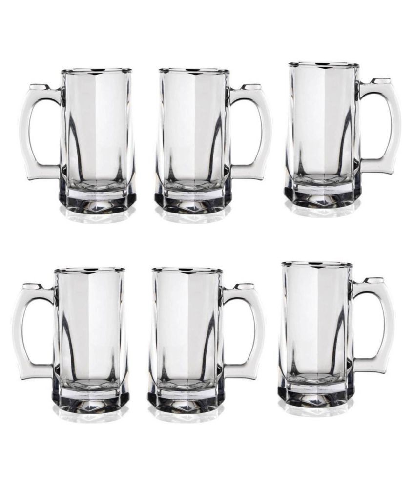     			Afast Beer Mug Glasses Set,  400 ML - (Pack Of 6)