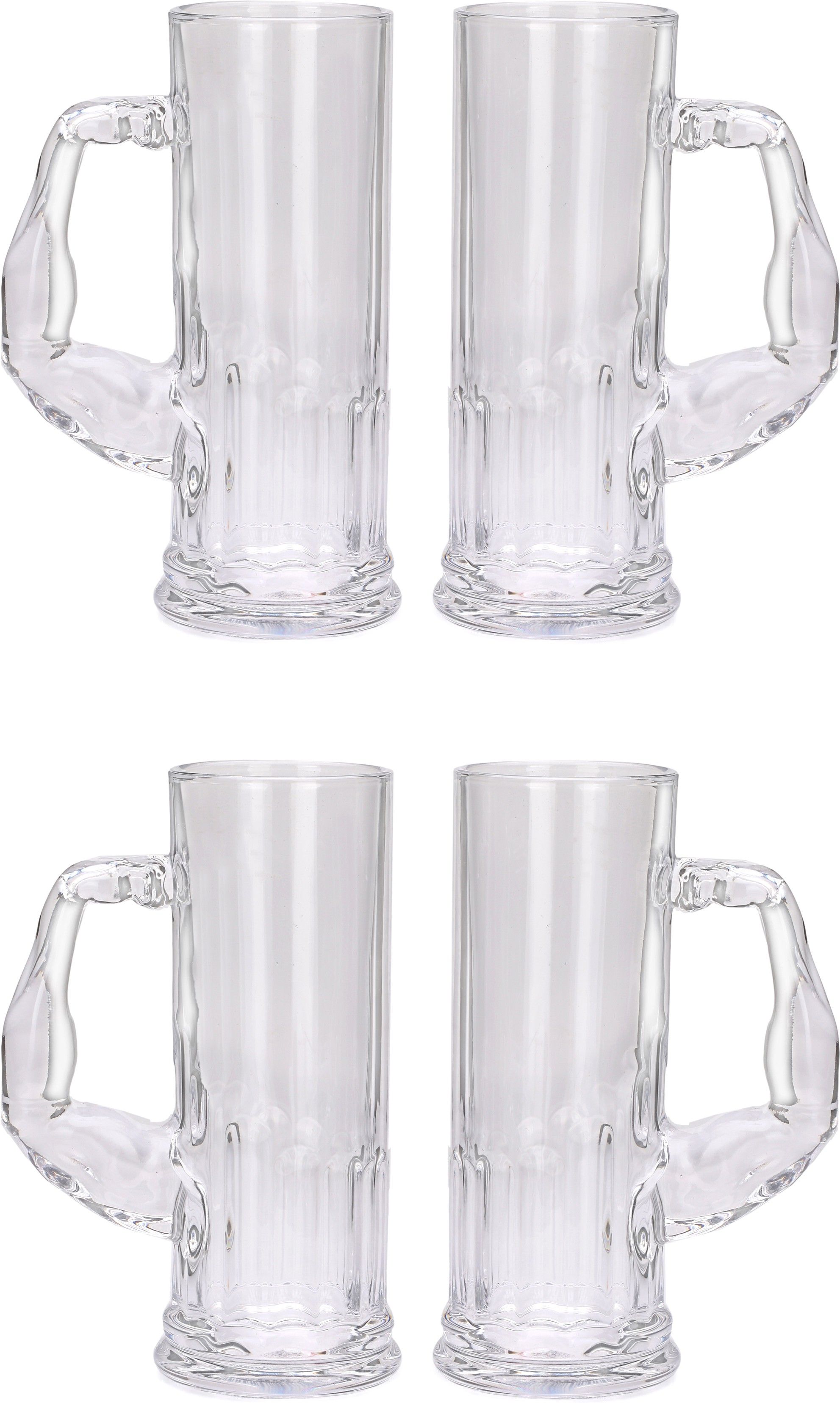     			Afast Beer Mug Glasses Set,  600 ML - (Pack Of 4)