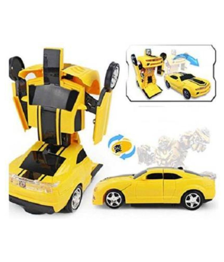 Rechargeable Remote Control Transformer Converting car to Robot Action