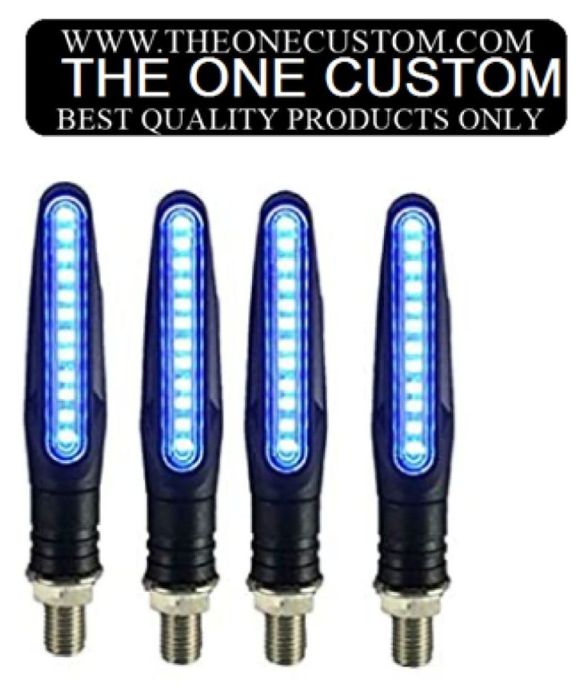 Bike KTM Style Sleek Blue High Glow and Power SMD LED Indicators for