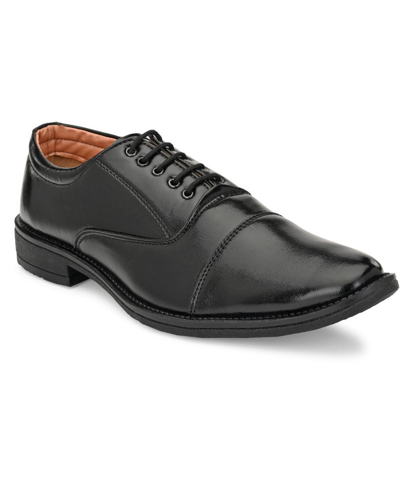     			Fashion Victim Derby Non-Leather Black Formal Shoes