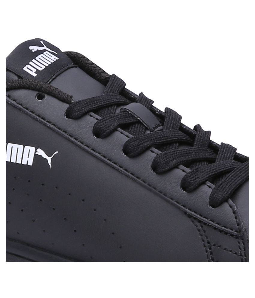 puma black shiny shoes