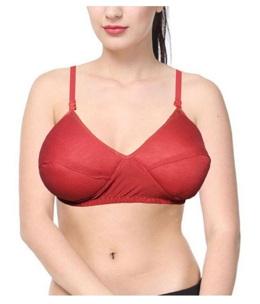 Moschino Cotton Bra in Red Womens Clothing Lingerie Bras 