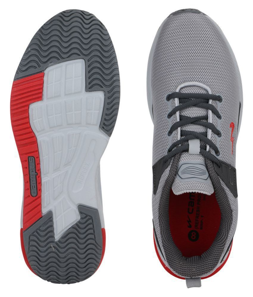 Campus REFRESH PRO Gray Running Shoes - Buy Campus REFRESH PRO Gray ...