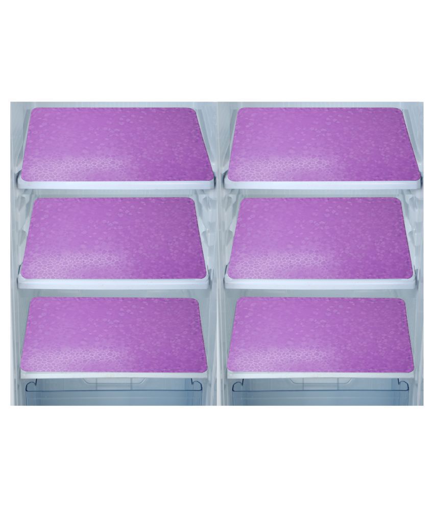     			E-Retailer Set of 6 PVC Purple Fridge Mats