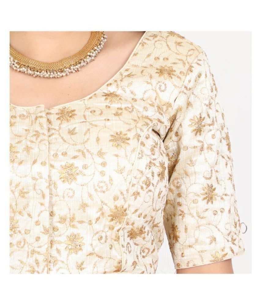 silk gold blouse