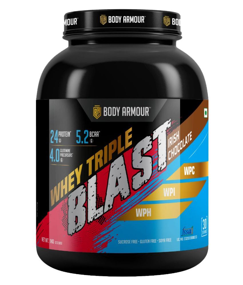 Body Armour Whey Triple Blast(Irish Chocolate) 1 kg: Buy ...