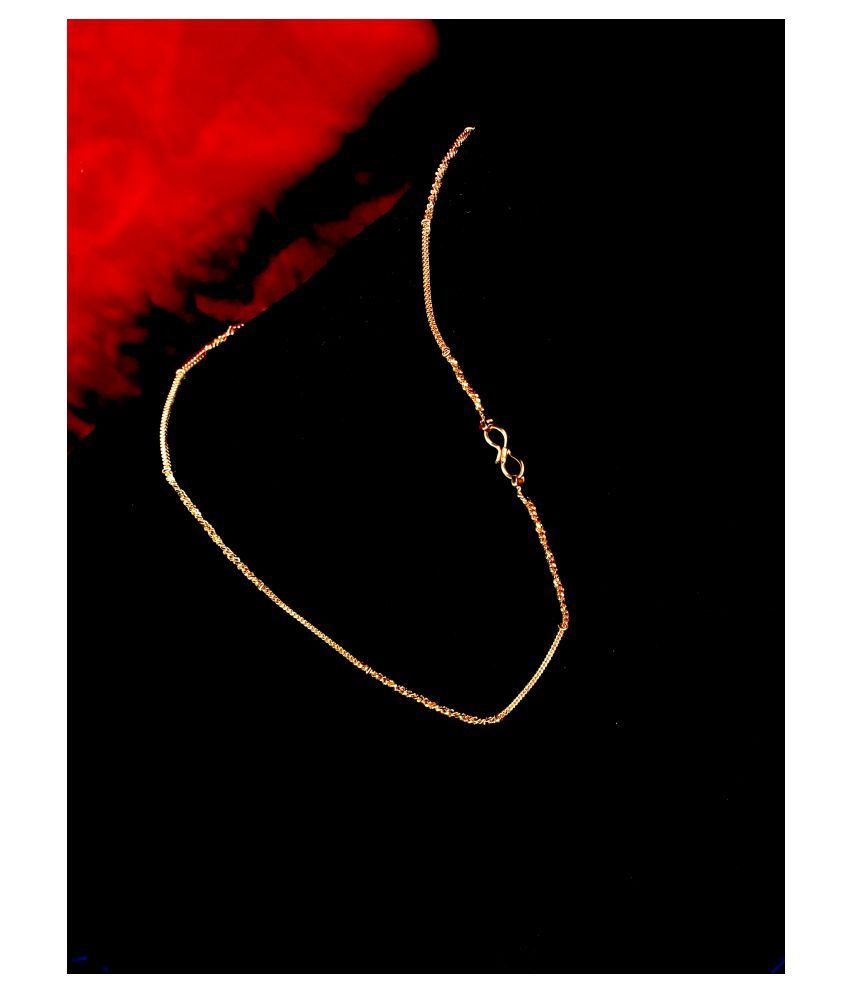     			Shankhraj Mall Gold Plated Mens Women Necklace Chain-10052