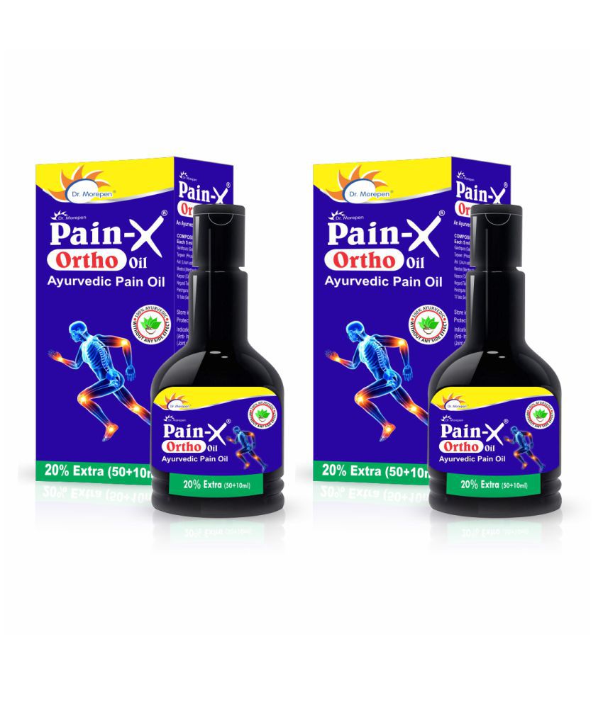Dr. Morepen Pain-X Ortho Oil For Joints, Ayurvedic Pain Relief Oil Pack Of 2