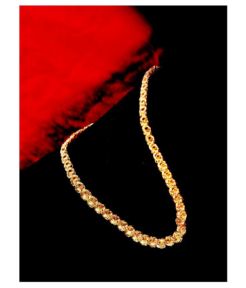     			Shankhraj Mall Gold Plated Mens Necklace Chain-10078