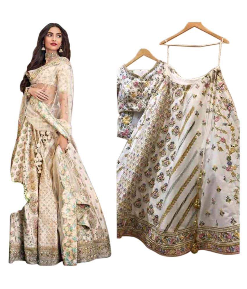 white chaniya choli