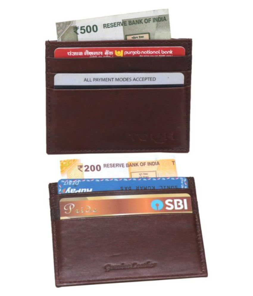 Tough Open Brown Card Holder: Buy Online at Low Price in India - Snapdeal