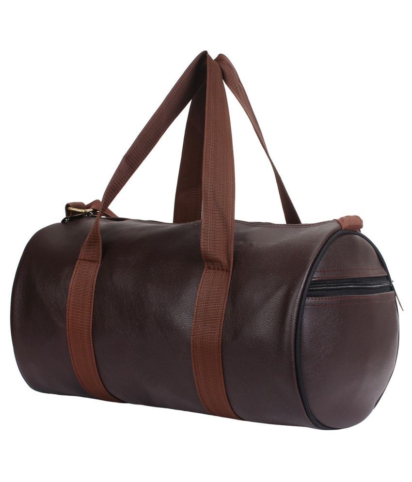 monvelli Medium Leather Gym Bag - Buy monvelli Medium Leather Gym Bag ...