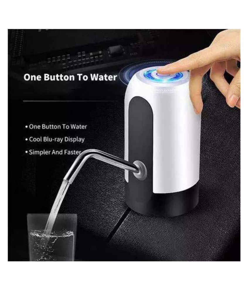 Automatic Wireless Electric Rechargeable Drinking Water Dispenser Pump for 20 Liter Bottle Can with USB Charging Cable (Assorted Color)