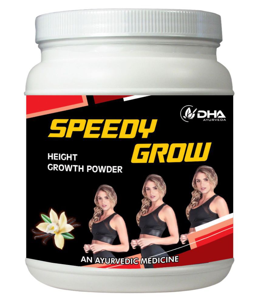 DHA Ayurveda Speedy Grow Herbal Height Growth Vanilla Powder 100 gm Pack Of 1