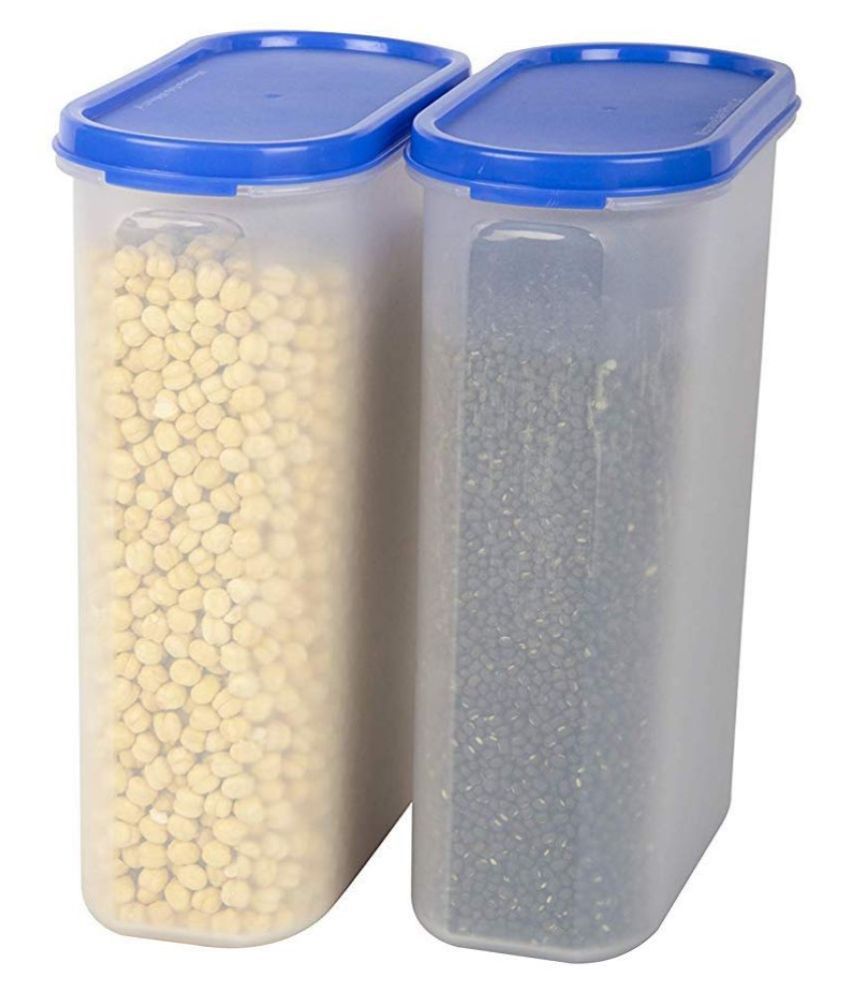     			Analog kitchenware Grocery, Dal, Pasta Polyproplene Atta Container Set of 2 2500 mL