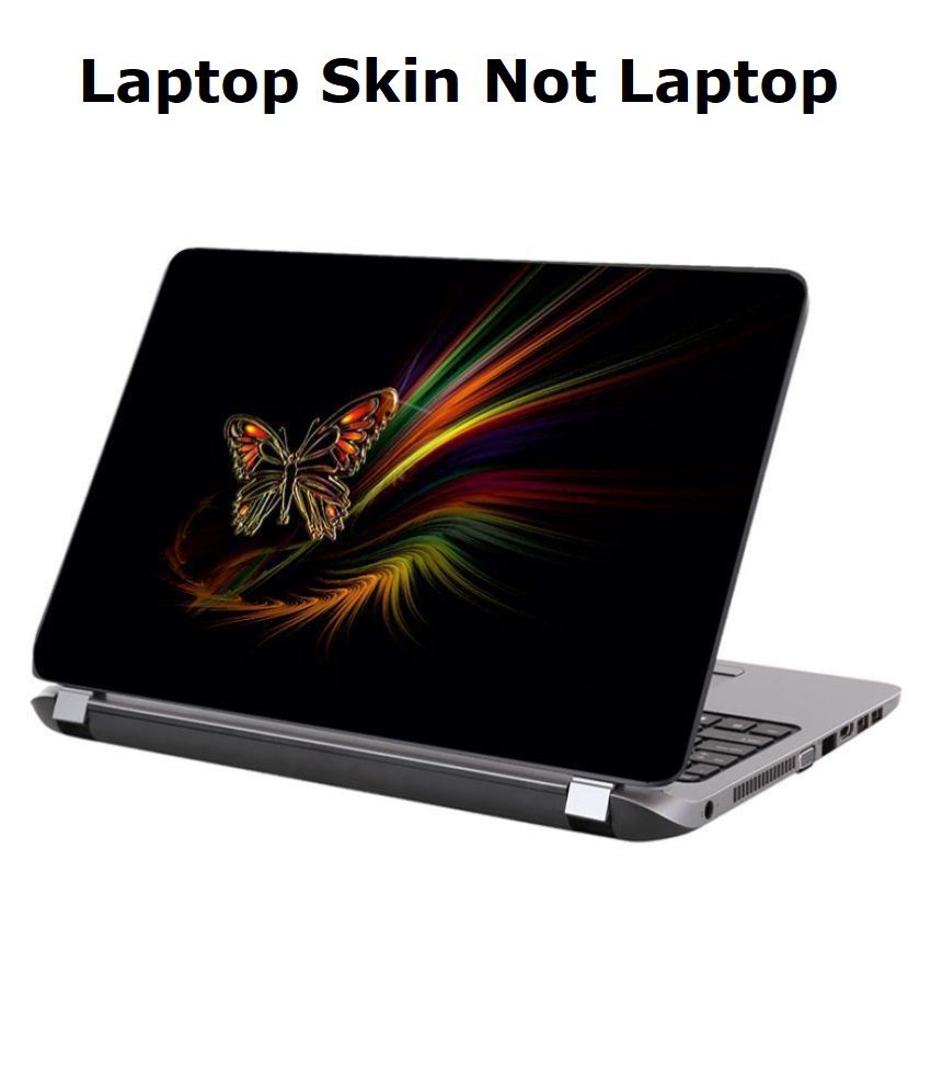     			Laptop Skin Multicolor butterfly Premium matte finish vinyl HD printed Easy to Install Laptop Skin/Sticker/Vinyl/Cover for all size laptops upto 15.6 inch
