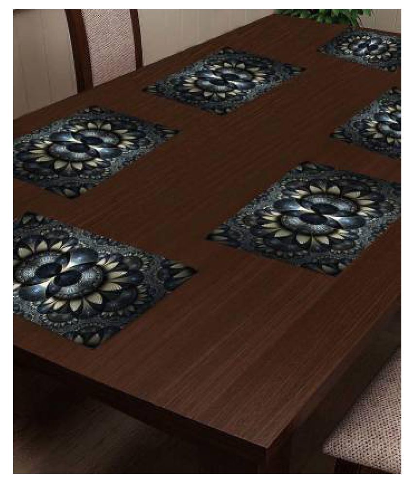     			Revexo Set of 6 PVC Table Mats