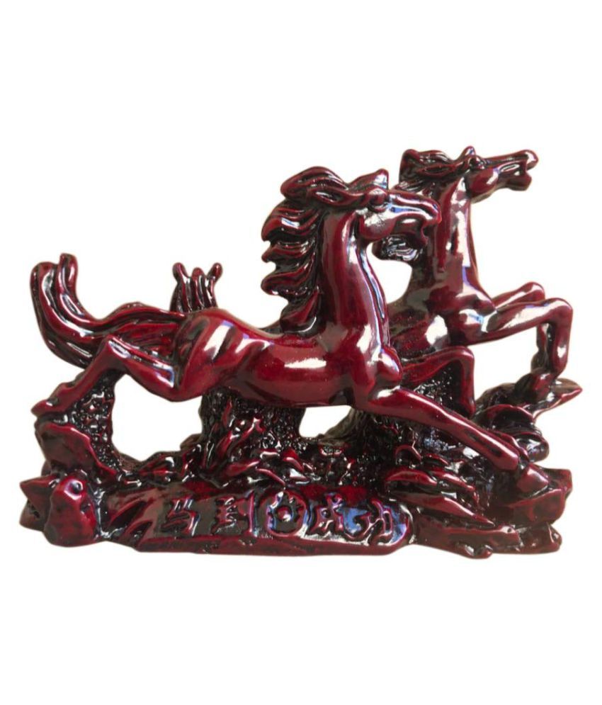     			Vastu/Feng Shui Two Running Horses for Positive Energy,Good Luck and Financial Gain