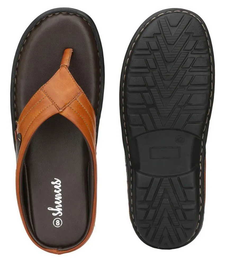 Buy SHENCES Tan Flip Flops Online at Best Price in India Snapdeal