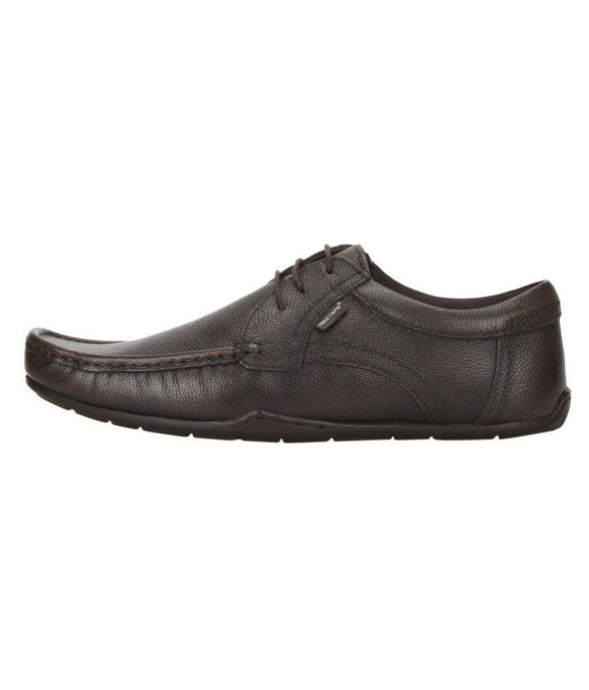 redtape brown leather shoes