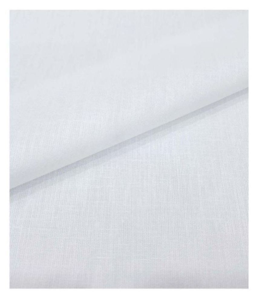 Siyaram White Linen Blended Unstitched Shirt pc