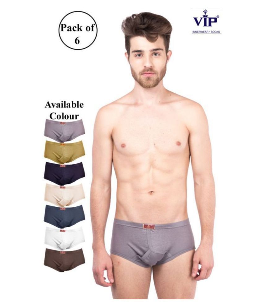     			VIP Multi Brief Pack of 6