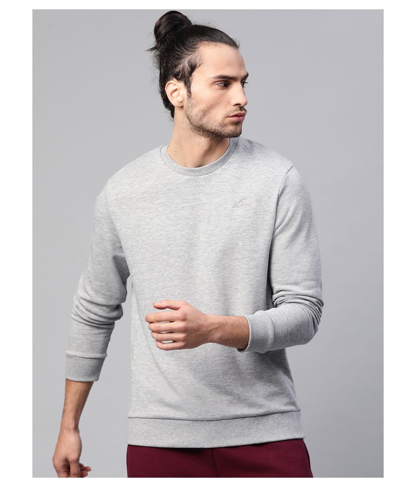     			Alcis Grey Cotton Sweatshirt