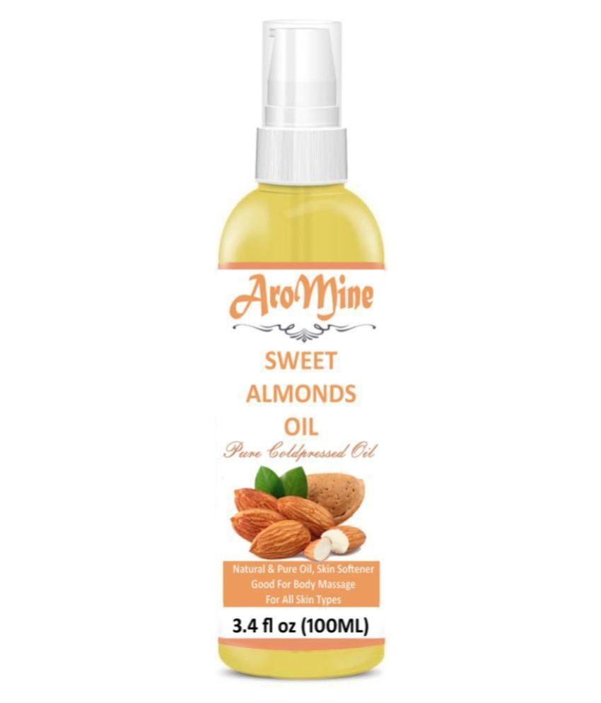     			Aromine 100% Pure Sweet Almond Oil For Hair & Glow Skin- 100 mL