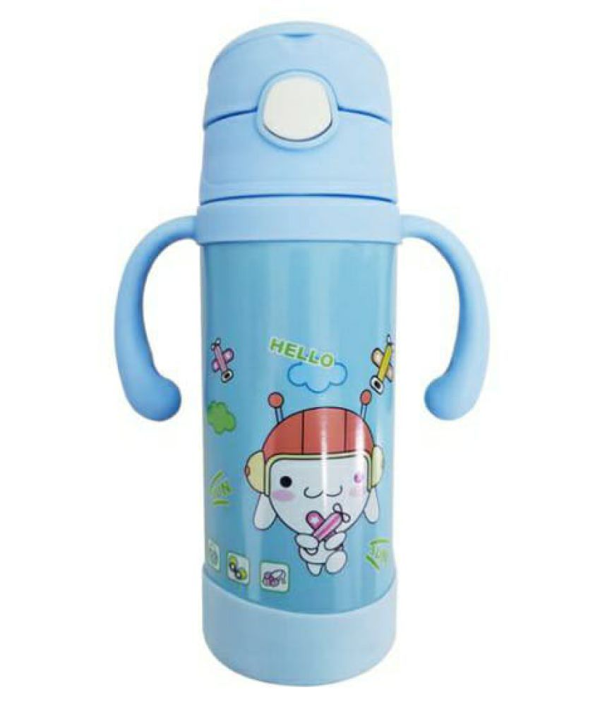 Child Chic 2 in 1 Baby Steel Feeding Bottle/Straw Sipper