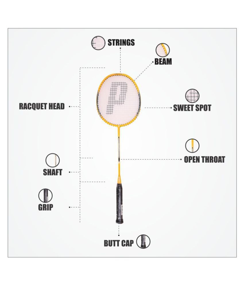 Prince Swift - 7B621306 Badminton Raquet Black/Orange