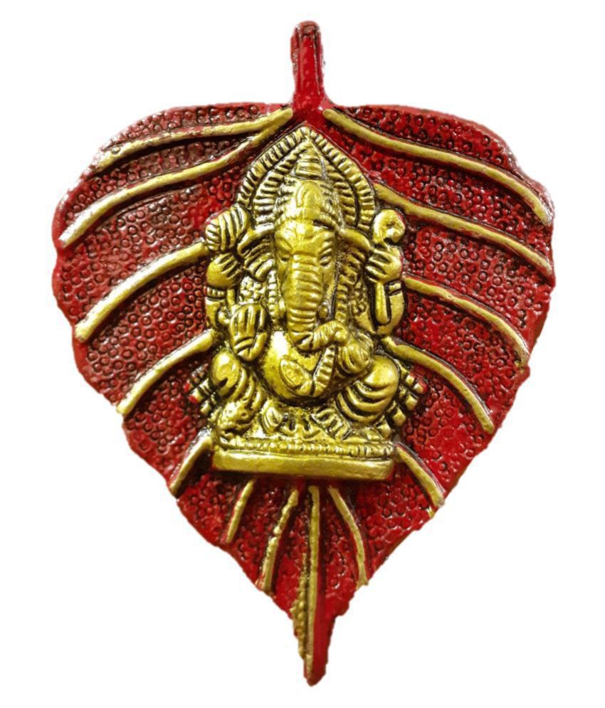     			AFTERSTITCH ganesha murti hanging idol Alloy Ganesha Idol 10 x 13 cms Pack of 1