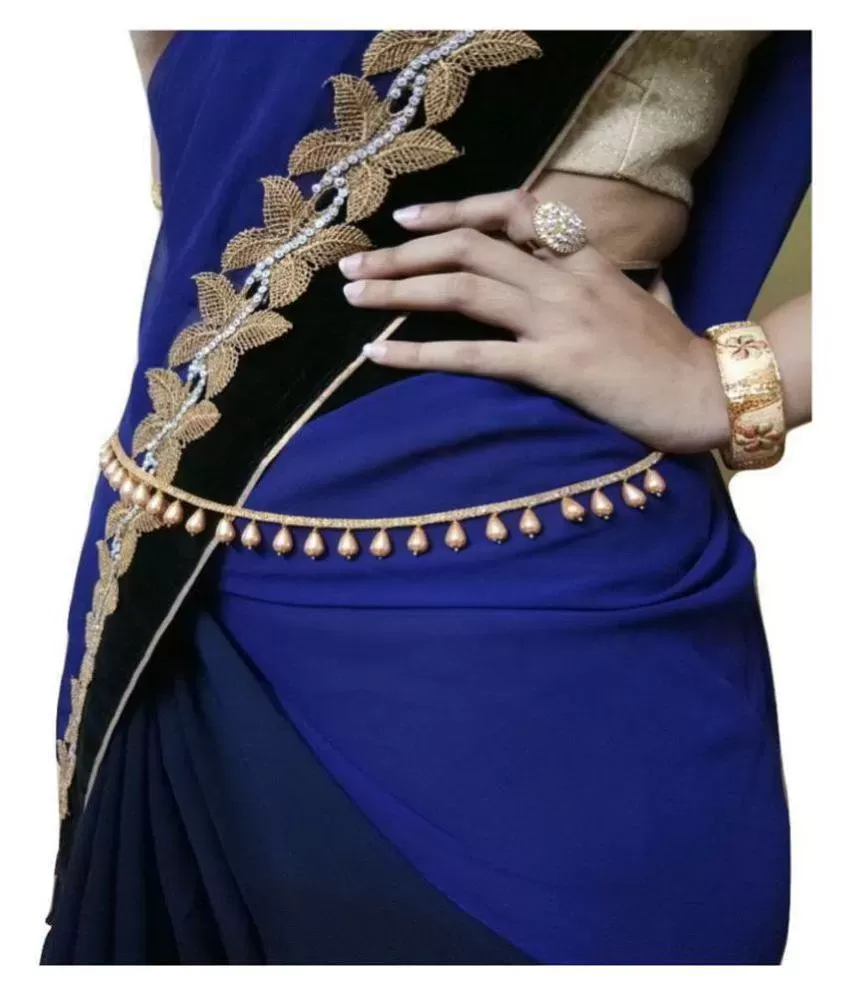 Amazon.com: DecorTales Indian Wedding God Plated Pearl Kundan Stones Saree  Lehenga Kamarbandh Belly Chain Waist Belt for Women : Clothing, Shoes &  Jewelry