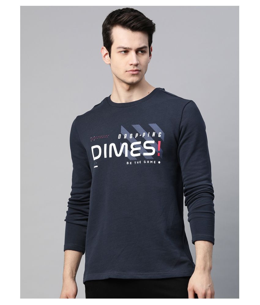     			Alcis Navy Cotton Sweatshirt