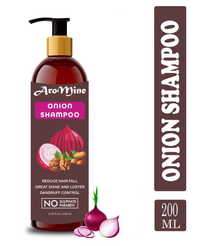     			Aromine Organic Red Onion Shampoo for Hair Regrowth, Hair Fall Control, Shampoo 200 g mL