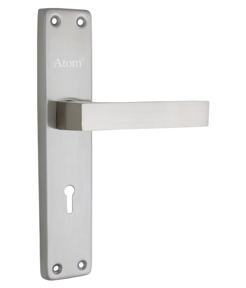 Buy Atom Mortise Door Lock Fortune K Y Inch Mortice Handle Pair In Satin Finish With Legend