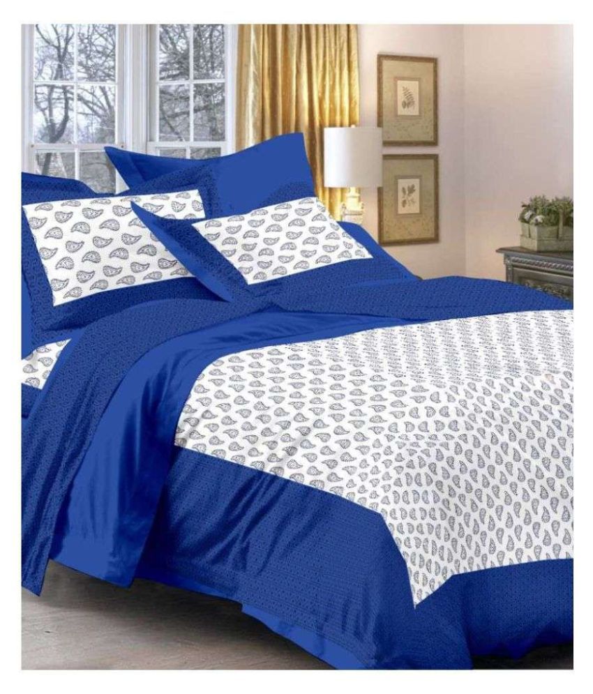     			Bombay Spreads Cotton Double Bedsheet with 2 Pillow Covers ( 240 cm x 215 cm )