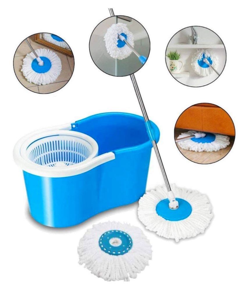 MFY Handle Mop 360° Spin Bucket Mop with 1 Extra Refill Buy MFY Handle
