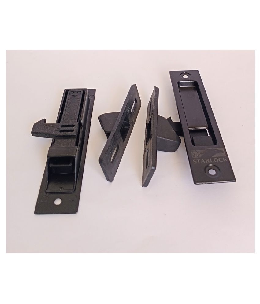 Buy Aluminium Sliding Window Concealed Lock (2 Pcs) (Black) Online at