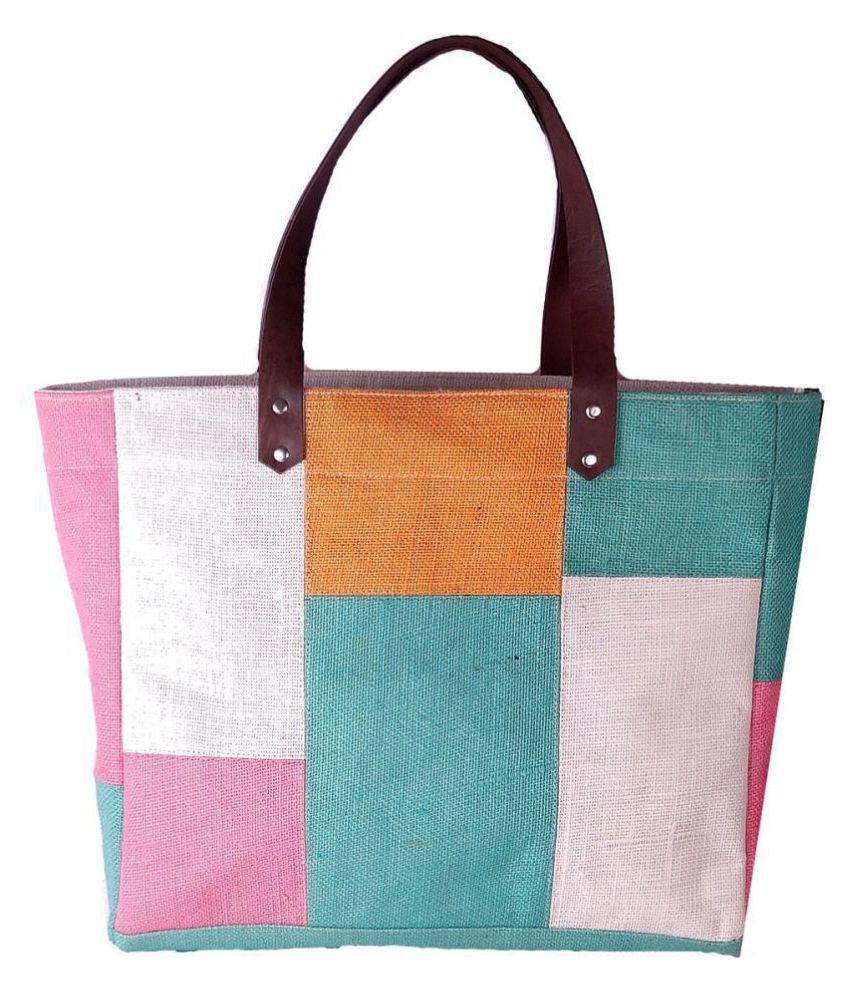     			Foonty - Multicolor Jute Shoulder Bag