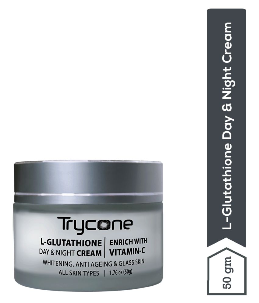     			Trycone L- Glutathione and Vitamin C Face Cream for Skin Whitening, Anti Ageing and Glass Skin, Enrich with Natural Actives, 50 Gm