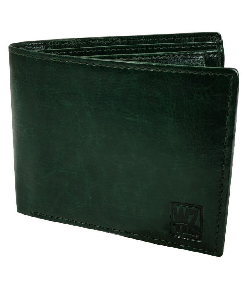     			WENZEST - Green Faux Leather Men's Regular Wallet ( Pack of 1 )