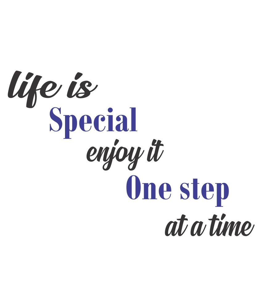     			Wallzone Life Quotes Sticker ( 50 x 70 cms )