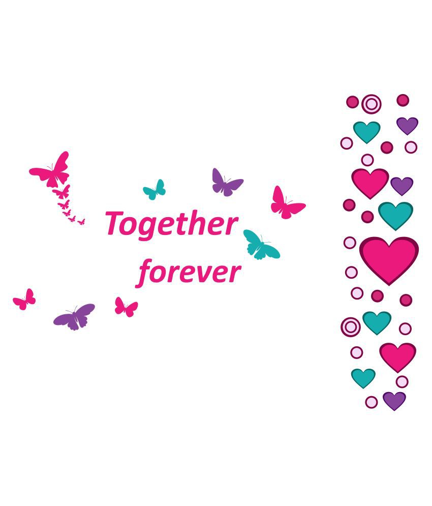     			Wallzone Together Forever Sticker ( 80 x 100 cms )