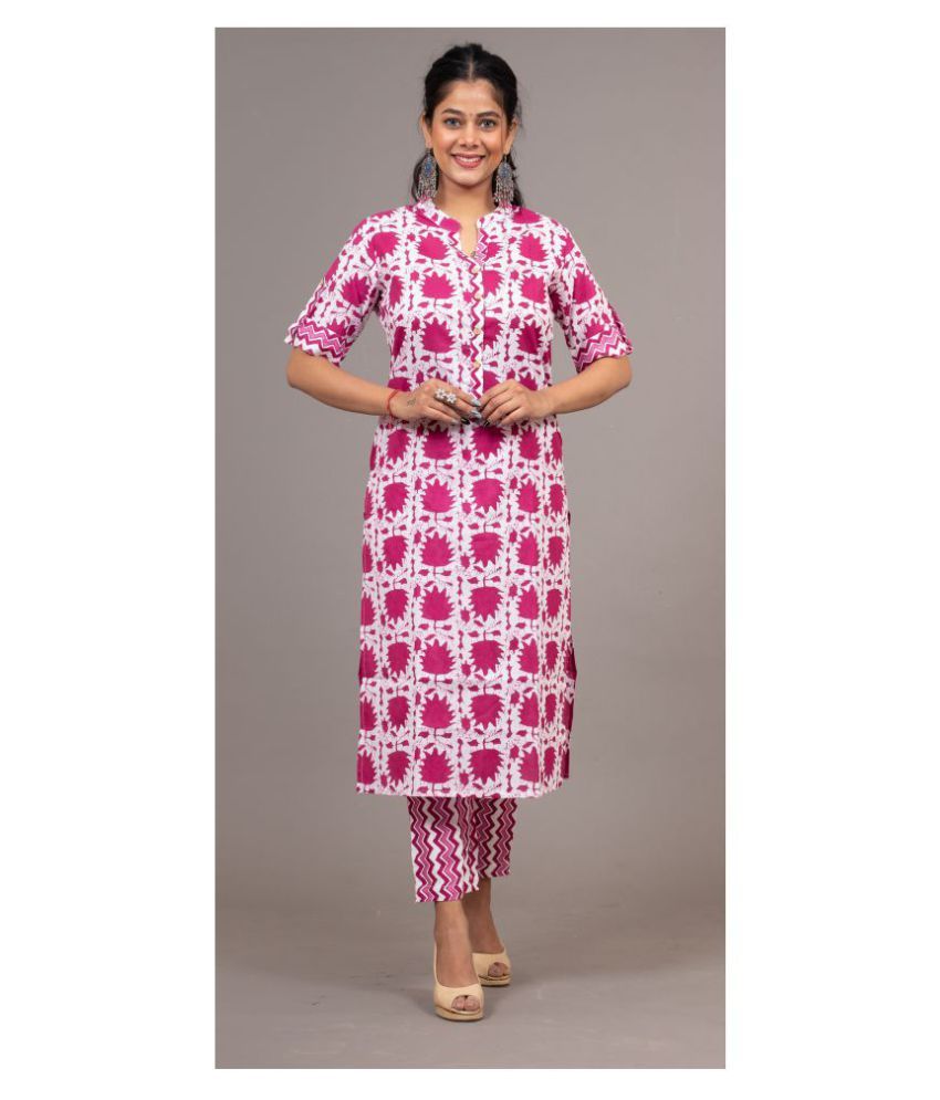 snapdeal kurti pant set